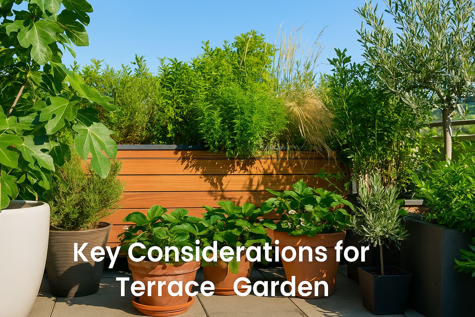 representing key considerations for rooftop gardening – Urban Plant